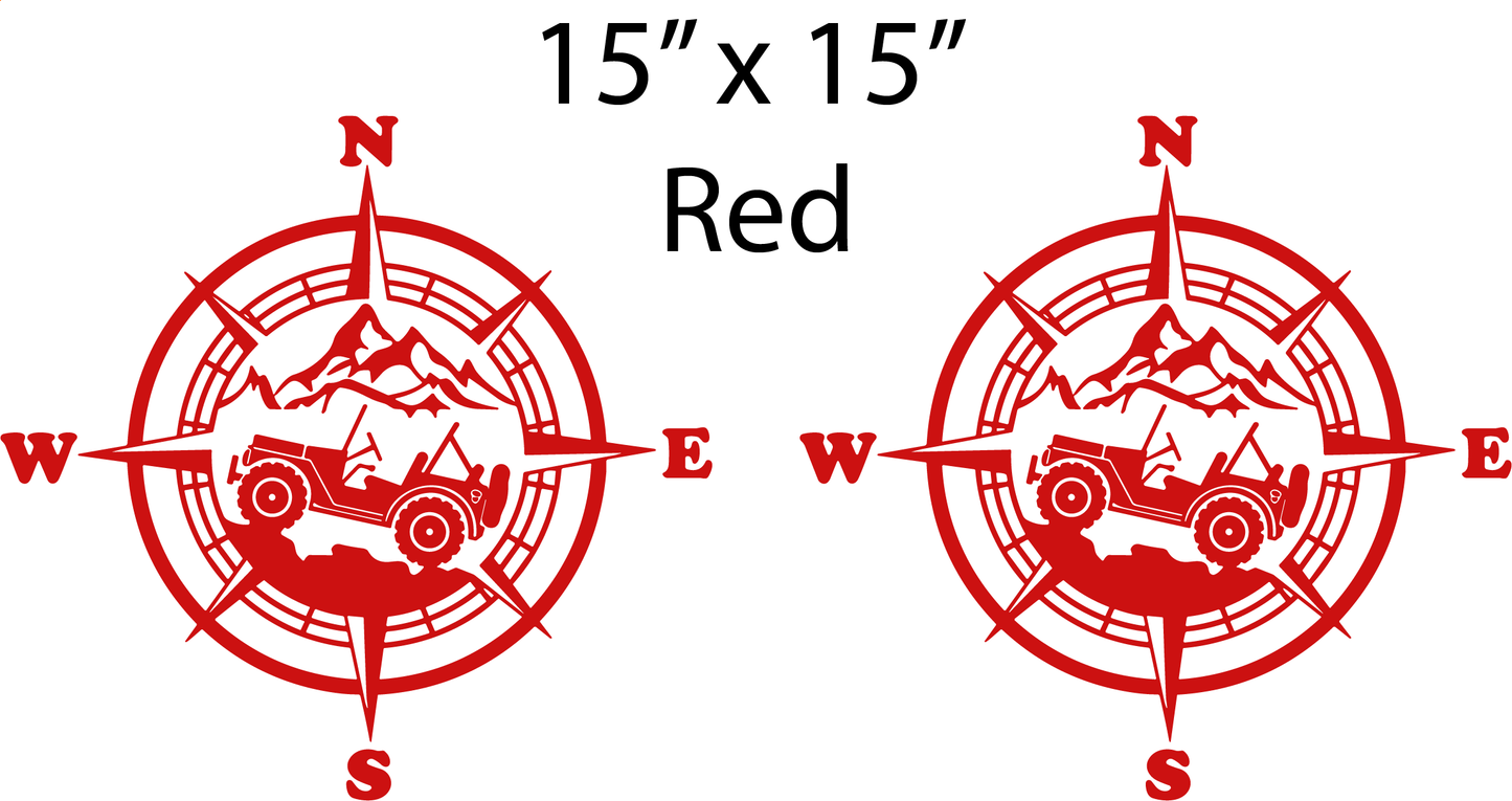 Pair of Red Compass