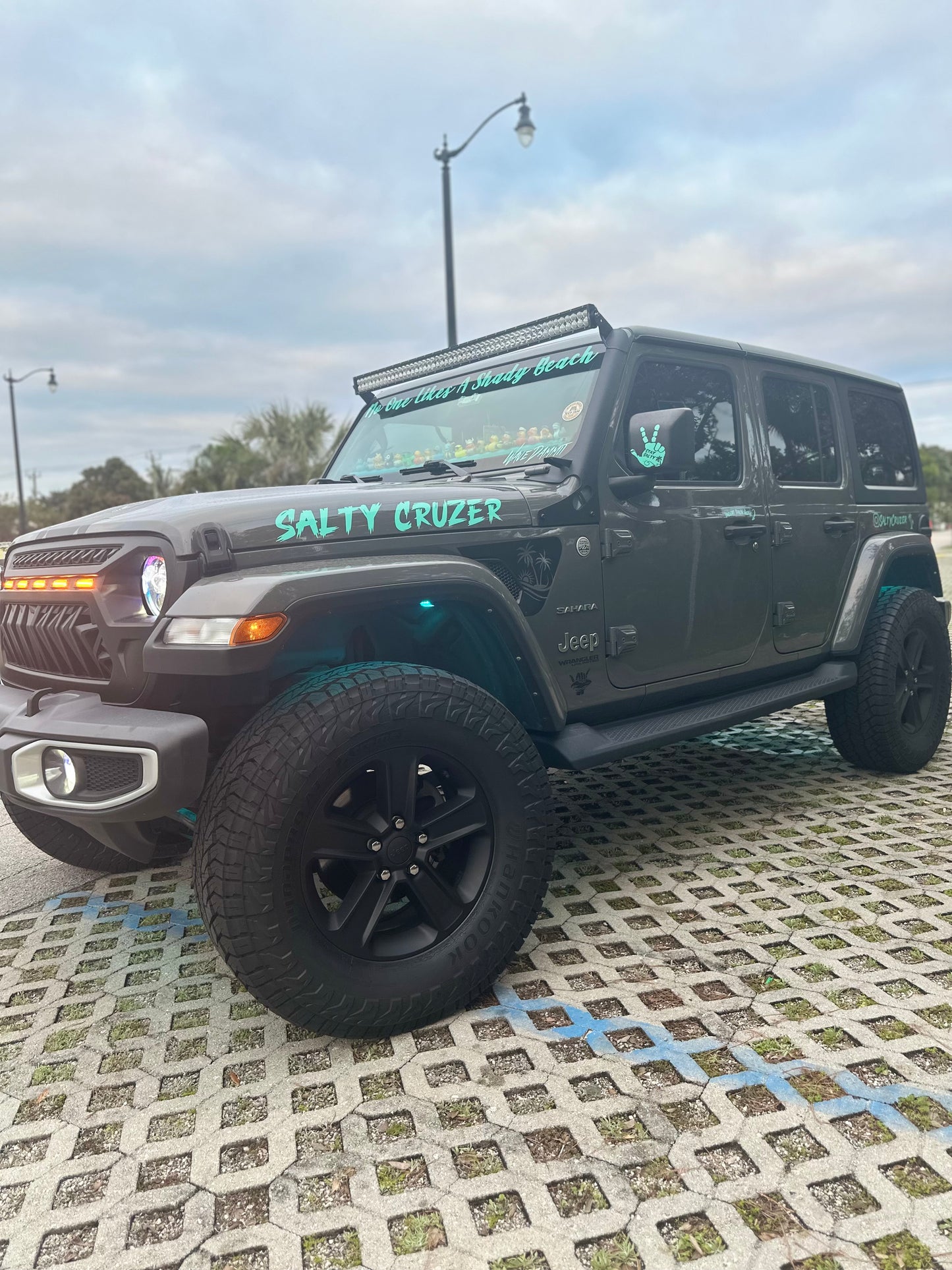 Custom Hood Name Single Color- Set of 2