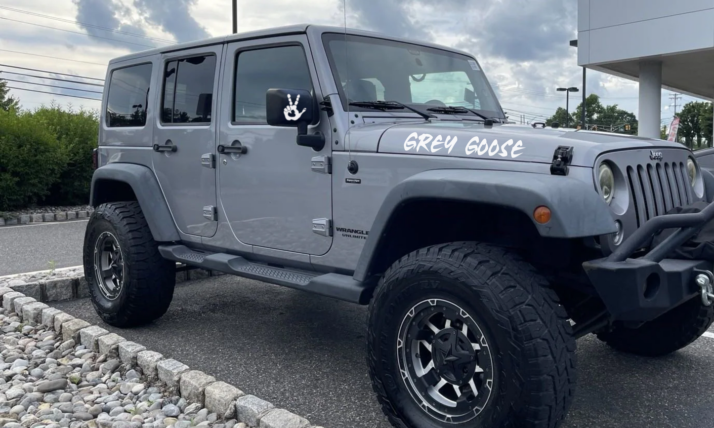 Custom Set of Hood Names- Design Your Own Decal!