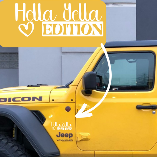 Hella Yella Edition Badge - 2 Pack