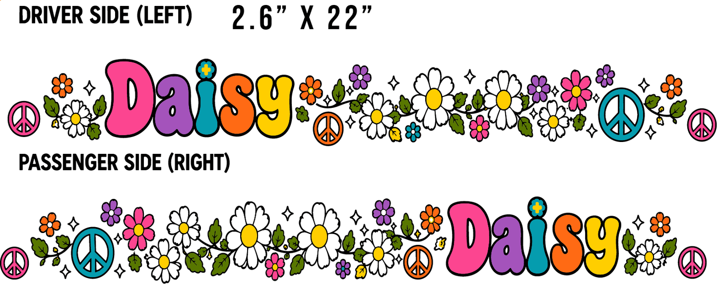 Daisy Custom Hood Names - Pair