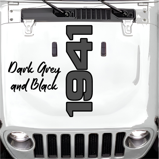 1941 Large Decal for Hood- Double Color