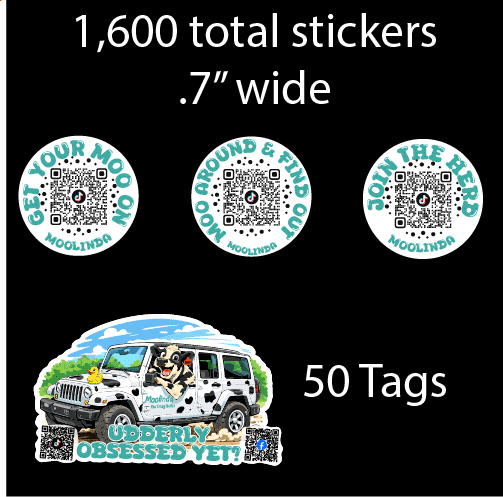 Moolinda Tags and Circle Stickers