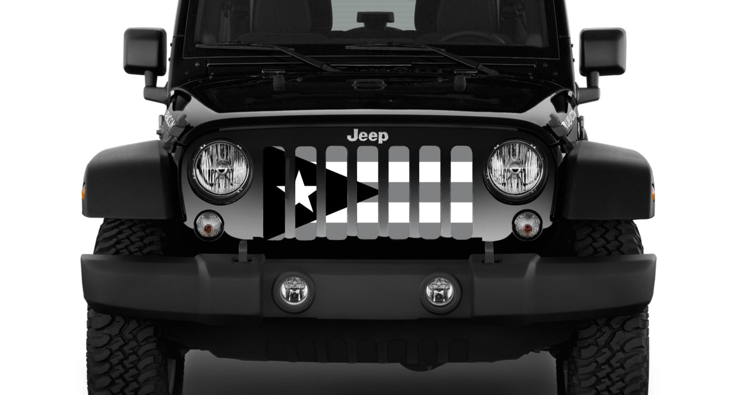 Puerto Rico Tactical Flag Grille Insert