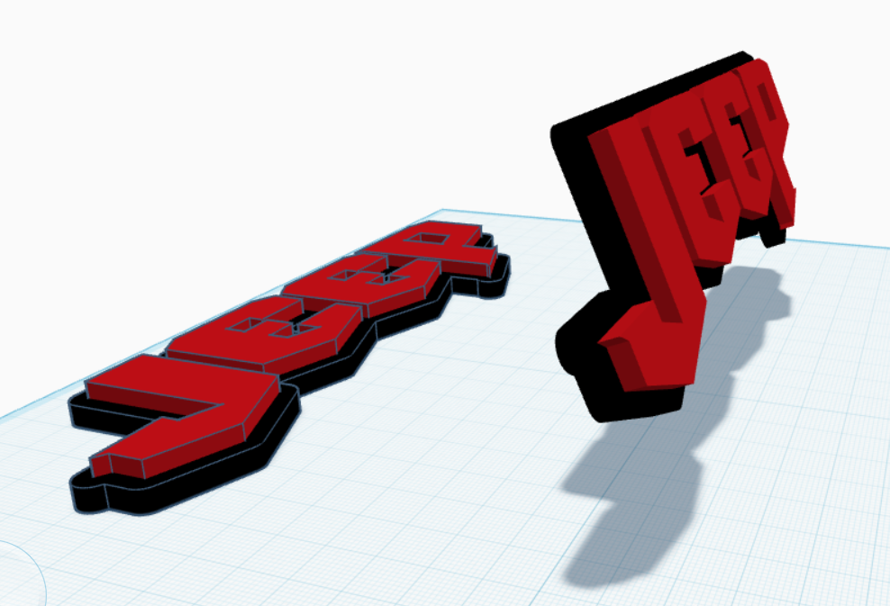 3D printed Logos- Doom Font