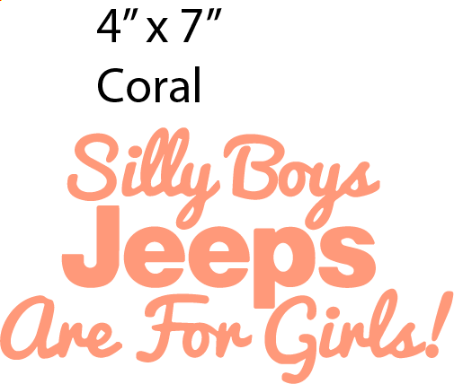 Silly Boys- Coral