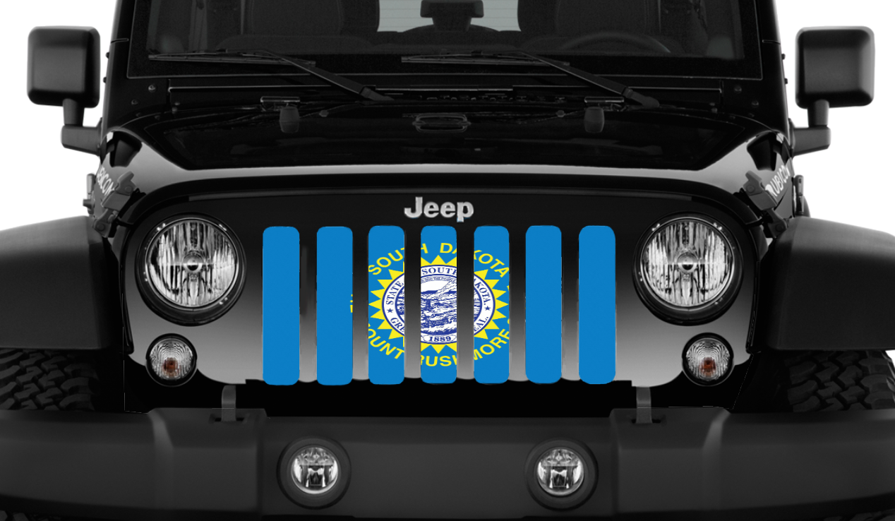 South Dakota State Flag Grille Insert