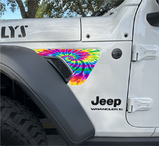 Tie Dye Style 2 Fender Vent Decals