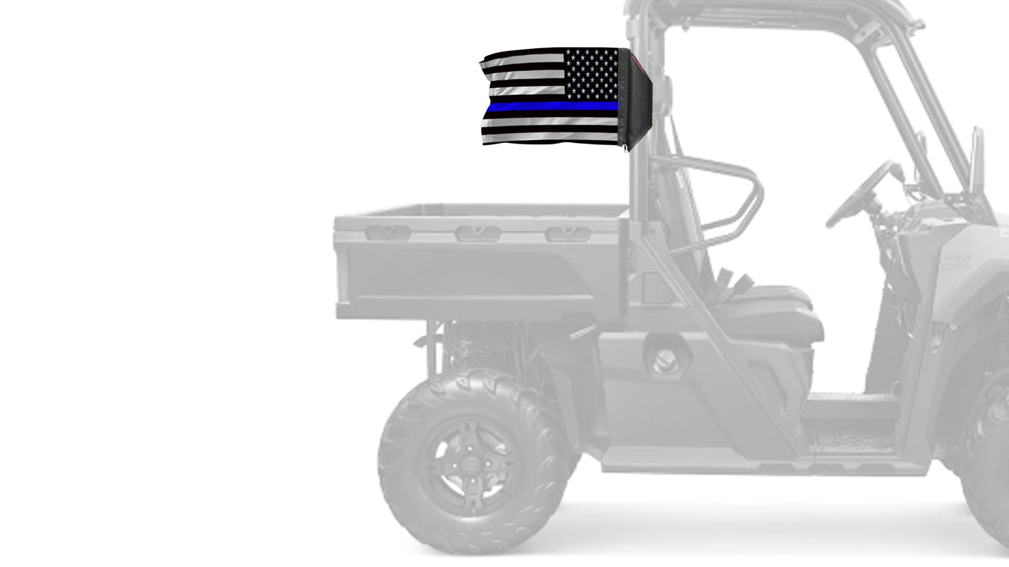 USA Subdued Thin Blue Line 12"x18" Forever Wave Flag