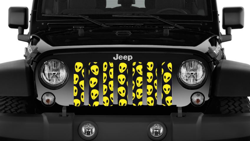 Yellow Aliens Grille Insert