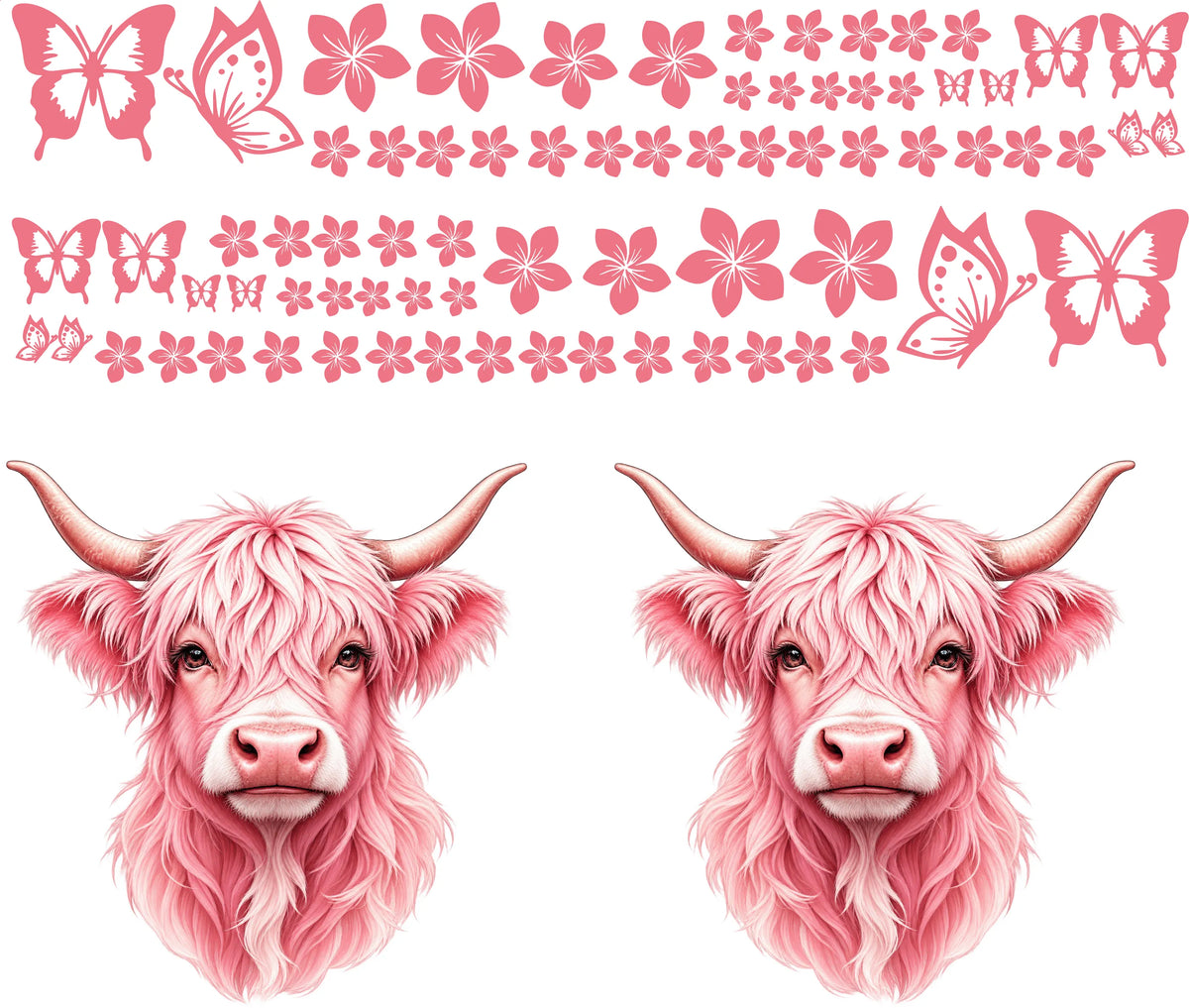 Pink Highland Cow Custom Order