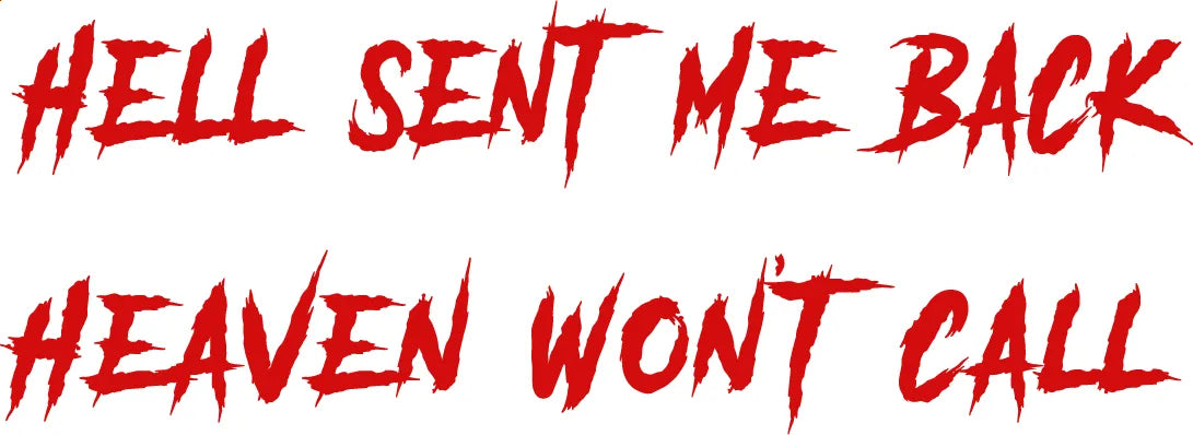 Skulls side graphics and red lettering