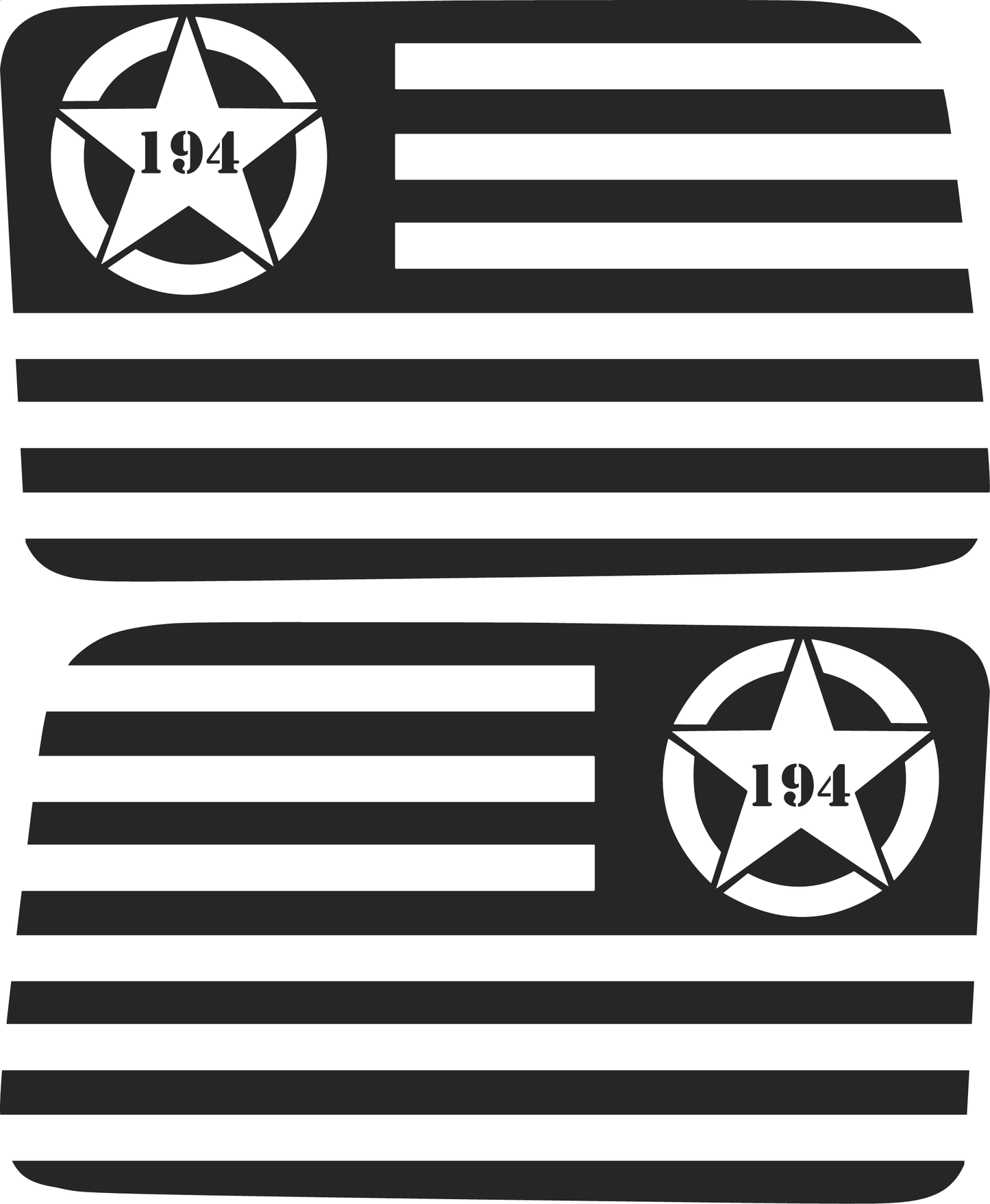 Custom Flag Rear Window - Sized for JL