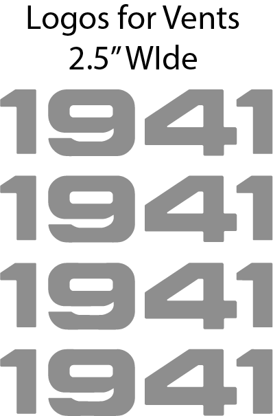 Interior Vent 1941 Decals