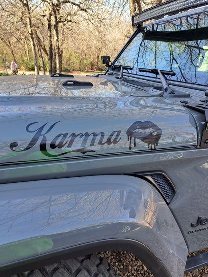 Custom Set of Hood Names- Design Your Own Decal!