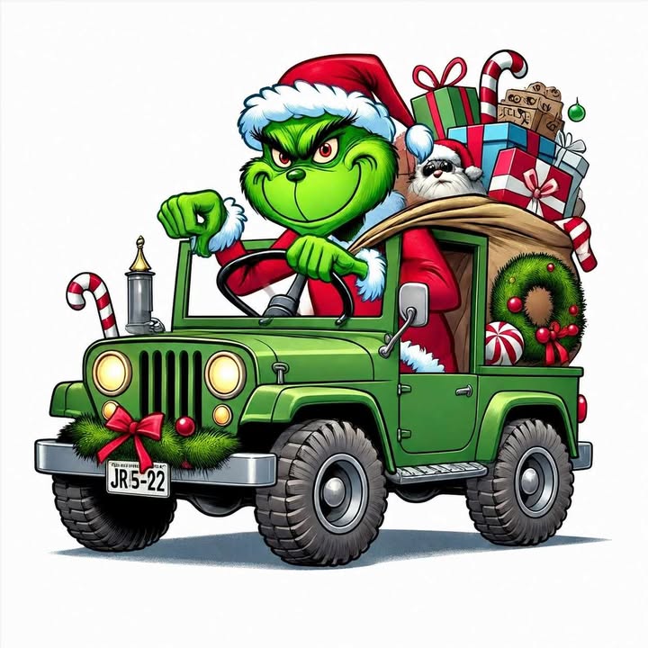 Grinch 5" Stickers