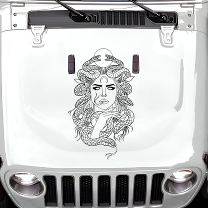 Medusa Large Hood Decal Style 1