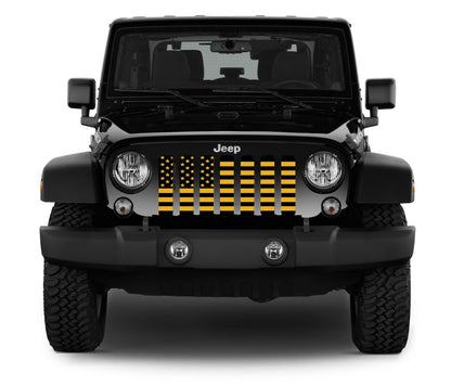 Hella Yella American Flag Grille Insert