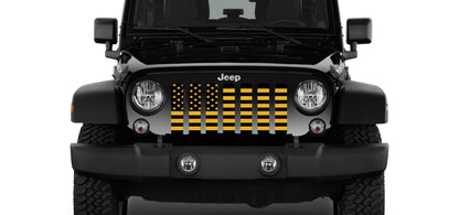 Platinum Hella Yella American Flag Grille Insert
