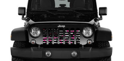 American Pink Camo Grille Insert