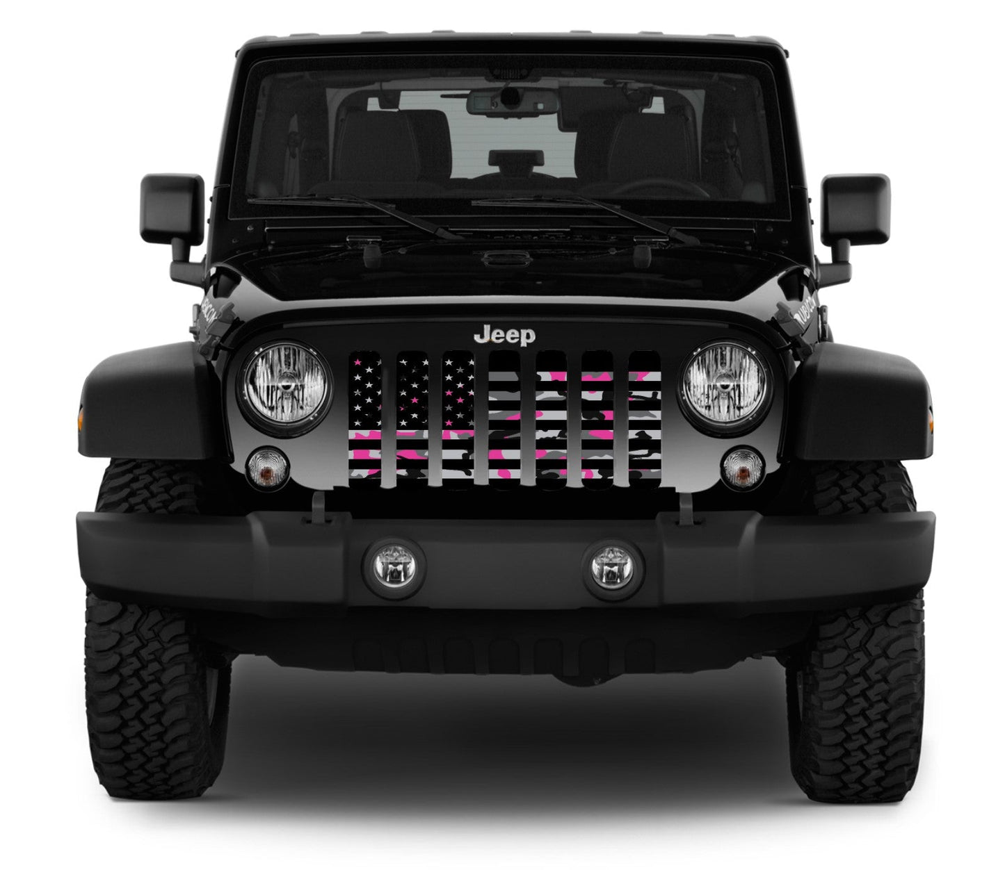 American Pink Camo Grille Insert