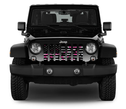 American Pink Camo Grille Insert