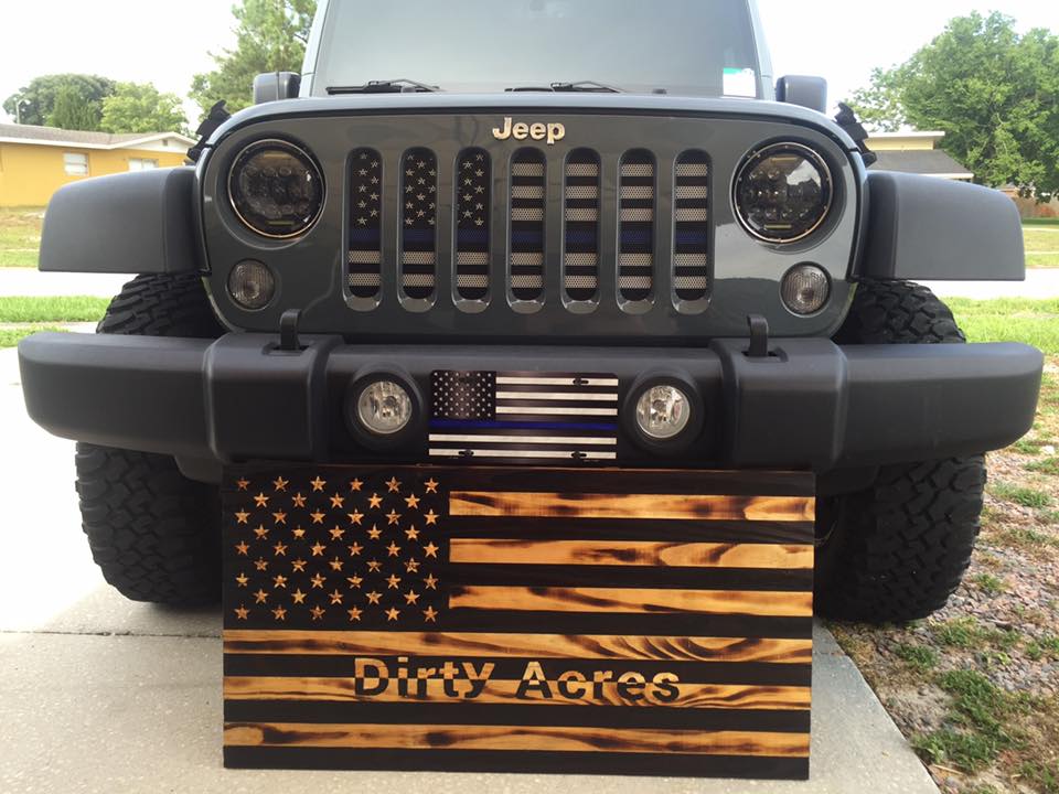 American Tactical Back the Blue Grille Insert