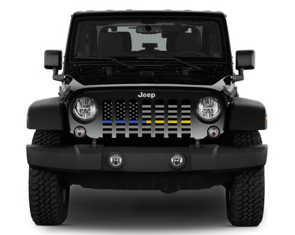 American Tactical Back the Blue and Gold Grille Insert