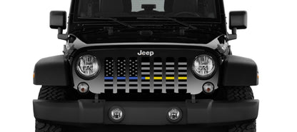 American Tactical Back the Blue and Gold Grille Insert