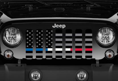 American Tactical - Back the Blue, Red and White Grille Insert