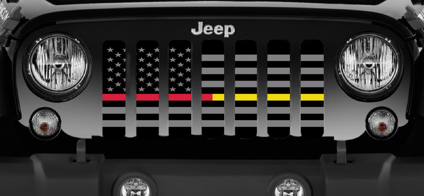 American Tactical Back The Red and Gold Grille Insert