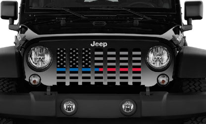American Tactical Back the Blue and Red Grille Insert