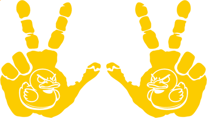 Angry Duck Door Decals, Wave and Banner