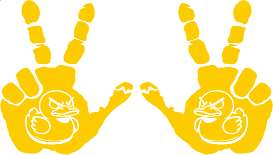 Angry Duck Door Decals, Wave and Banner