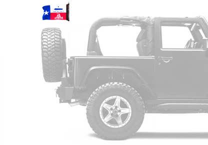 State Flag Texas Don't Tread 12"x18" Forever Wave Flag for Jeep Wrangler JKU 4-Door 2007-2018