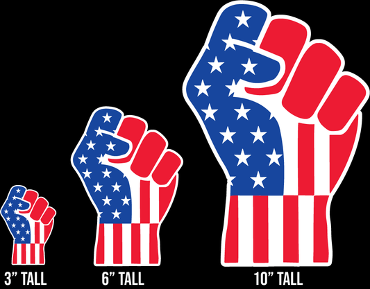 Red White and Blue Fist