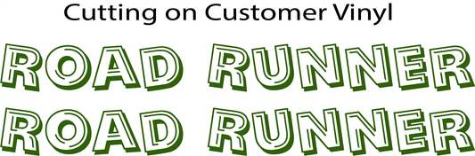 RoadRunner- Cut on Customer VInyl