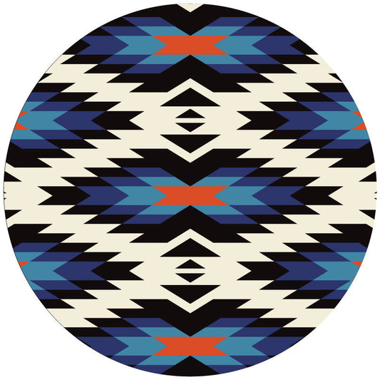 Aztec Serape Geometric Pattern Spare Tire Cover for Jeep, RV, Bronco, Camper, Van, Etc