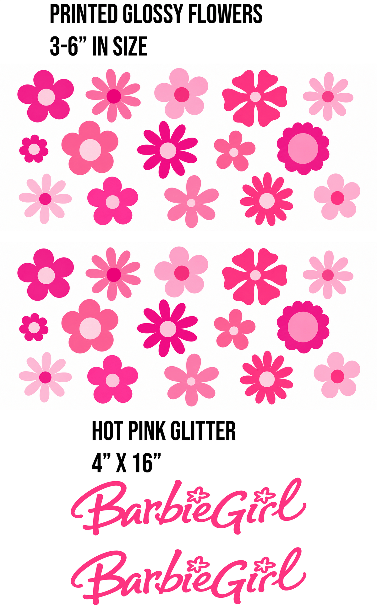Barbie Girl and Flowers