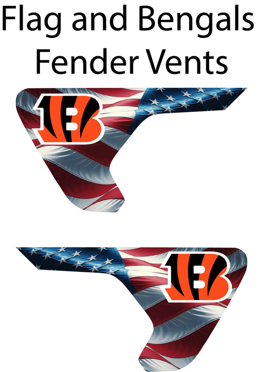 Custom Printed Fender Vent- Bengals
