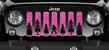 Bigfoot - Bright Pink Background Grille Insert