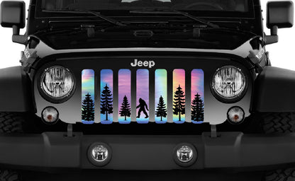 Bigfoot - Rainbow Chrome Background Grille Insert