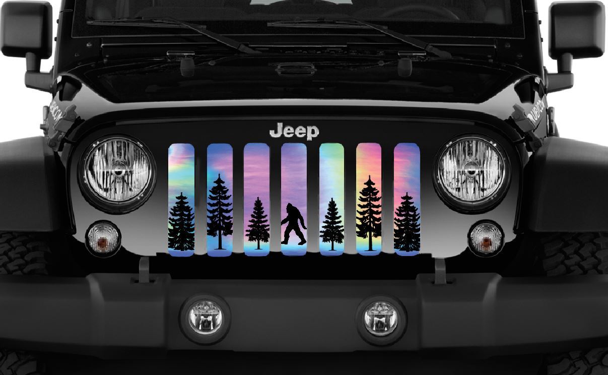 Platinum Bigfoot Rainbow Chrome Background Grille Insert