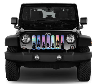 Bigfoot - Rainbow Chrome Background Grille Insert