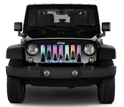 Platinum Bigfoot Rainbow Chrome Background Grille Insert