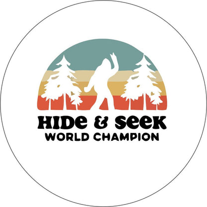 Bigfoot/Sasquatch Hide and Seek World Champion Spare Tire Cover
