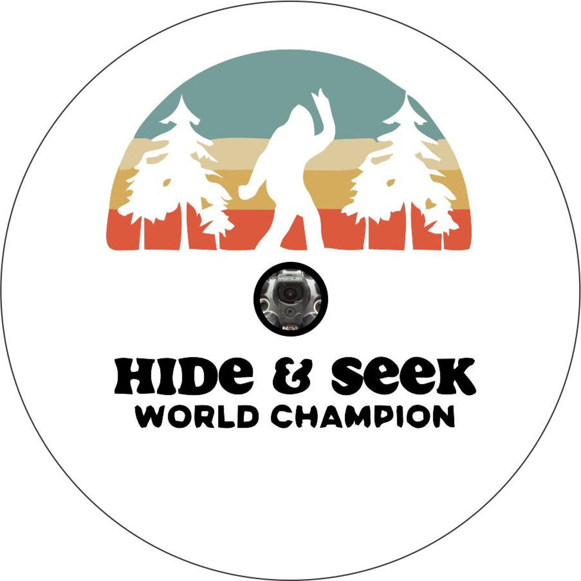 Bigfoot/Sasquatch Hide and Seek World Champion Spare Tire Cover