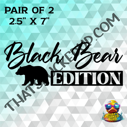The Black Bear Edition 2 Pack