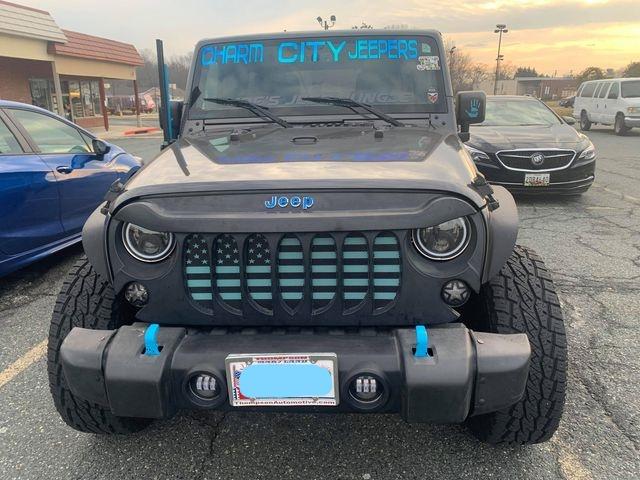 Platinum Black and Teal American Flag Grille Insert