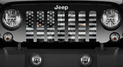 Black and White Angry Patriot Grille Insert